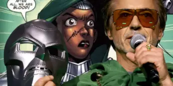 Versão feminina do Doutor Destino nos quadrinhos e o astro Robert Downey Jr.