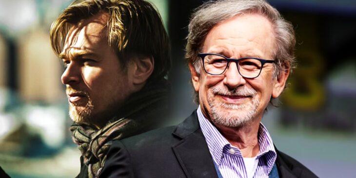 Os diretores Christopher Nolan e Steven Spielberg