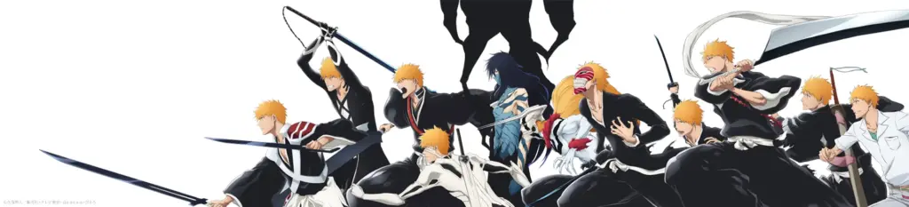 Banner combinando versões de Ichigo em BLEACH THE STORIES