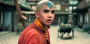 Aang em combate na 2ª temporada de Avatar O Último Mestre do Ar