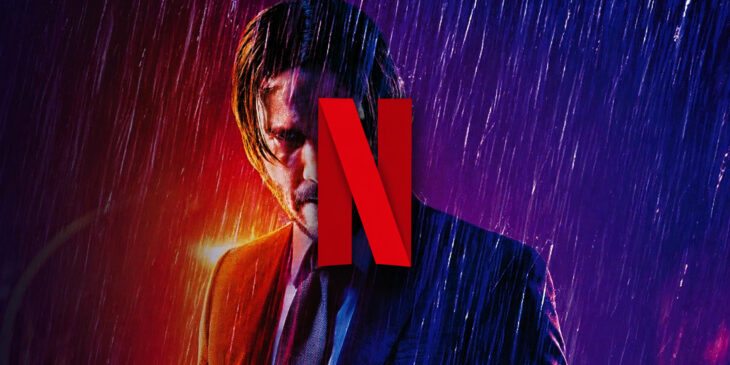 John Wick com logo da Netflix