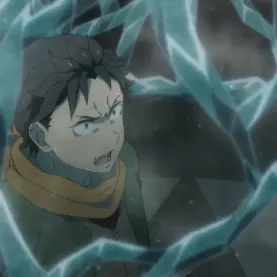 Subaru em cena do Episódio 77 de Re:Zero -Starting Life in Another World-