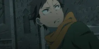 Subaru em cena do Episódio 77 de Re:ZERO -Starting Life in Another World-