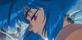 Major Motoko Kusanagi em cena de The Ghost in the Shell