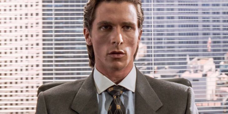 Christian Bale como Patrick Bateman em Psicopata Americano