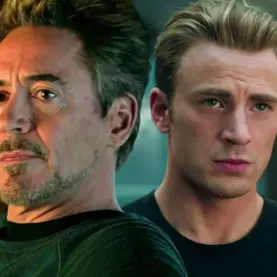 Robert Downey Jr e Chris Evans de Vingadores Doutor Destino