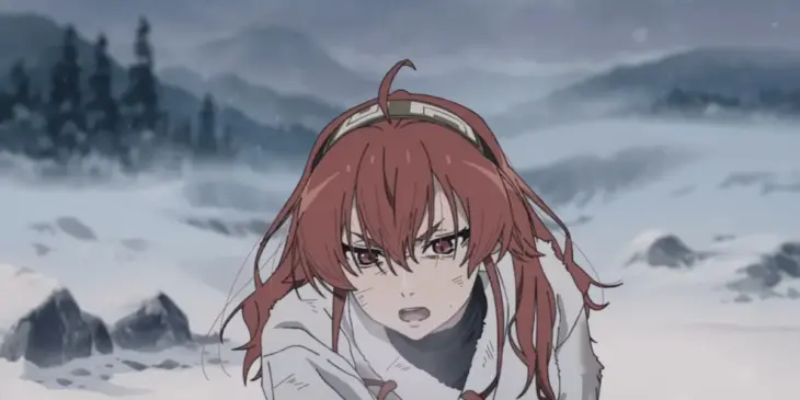 Eris em cena da 3ª temporada de Mushoku Tensei