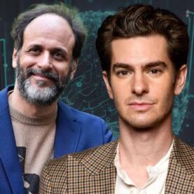 O diretor Luca Guadagnino e o ator Andrew Garfield