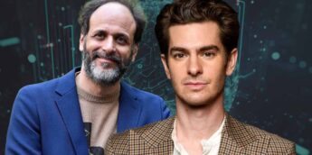 O diretor Luca Guadagnino e o ator Andrew Garfield