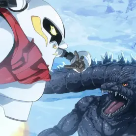 Yukio, de Snowball Earth, enfrentando o Godzilla