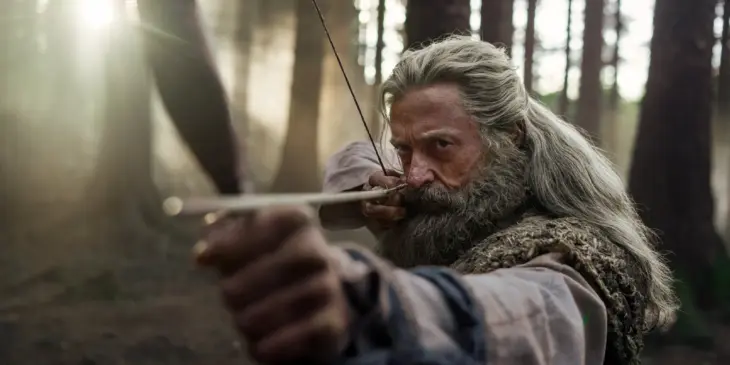 Hugh Jackman em A Morte de Robin Hood