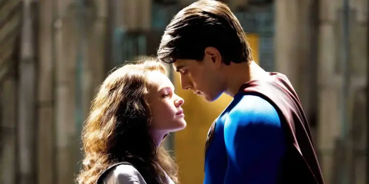 Kate Bosworth como Lois Lane e Brandon Routh como Superman em Superman: O Retorno