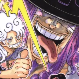 Luffy, Loki, Ragnir e Gunko em capa do Volume 115 de One Piece