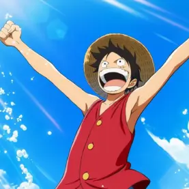 Luffy em pôster de The One Piece