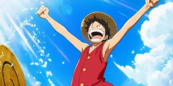 Luffy em pôster de The One Piece