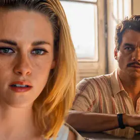A atriz Kristen Stewart e o ator Wagner Moura