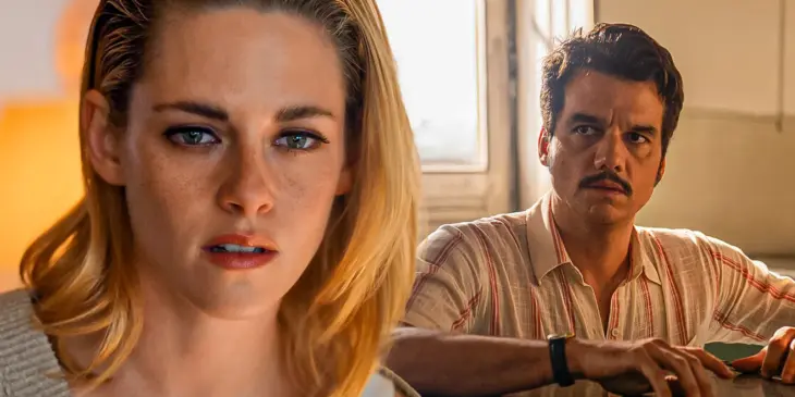 A atriz Kristen Stewart e o ator Wagner Moura