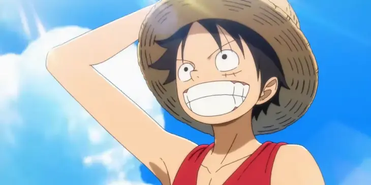 Monkey D. Luffy em cena de The One Piece