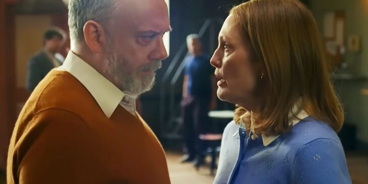 Paul Giamatti e Julianne Moore em The Debut