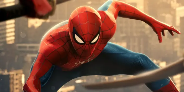 Homem-Aranha diante de ninjas