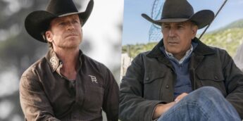 Taylor Sheridan, o criador de Yellowstone, e o astro Kevin Costner