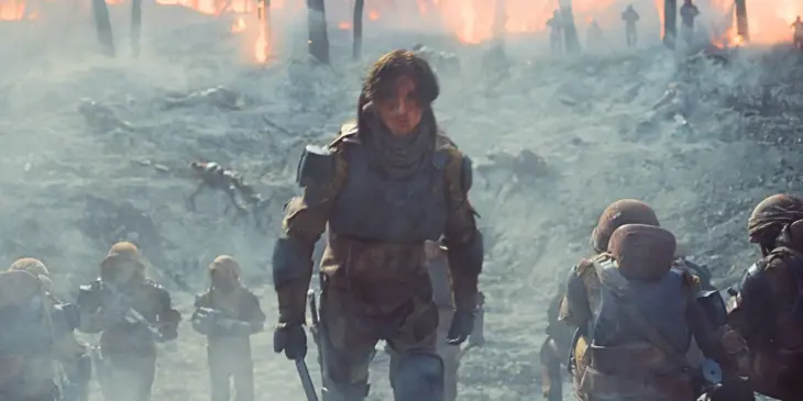 Timothée Chalamet no trailer de Duna Parte 3