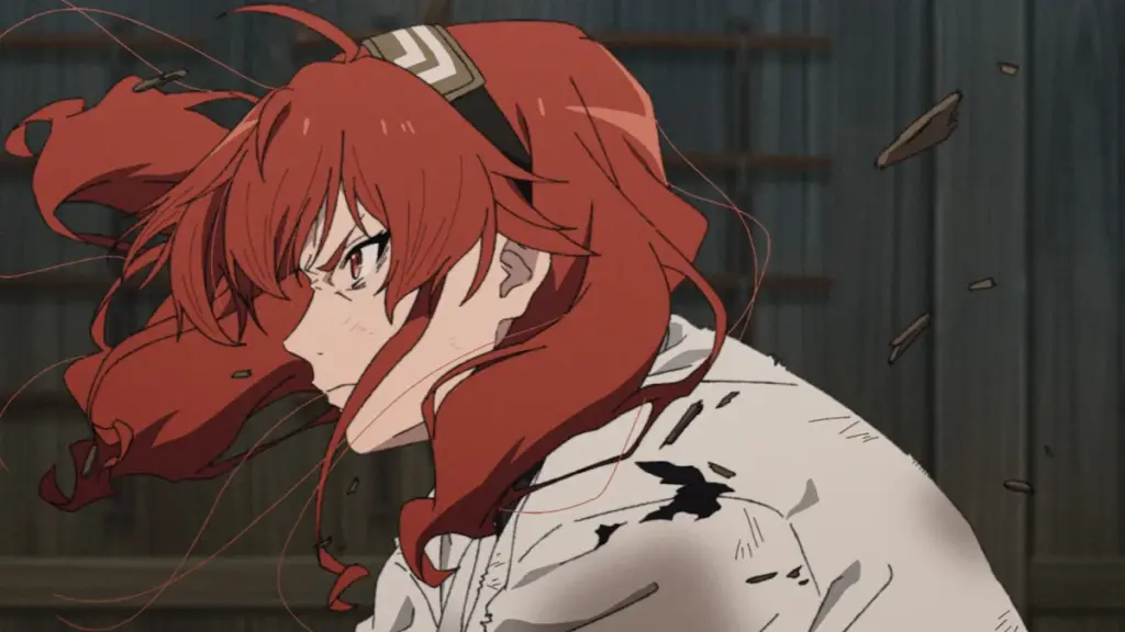 Eris em cena do Episódio 1 da 3ª temporada de Mushoku Tensei: Jobless Reincarnation