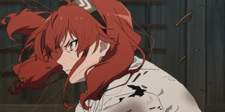 Eris em cena do Episódio 1 da 3ª temporada de Mushoku Tensei: Jobless Reincarnation