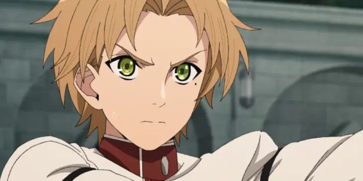 Rudeus em cena do Episódio 2 da 3ª temporada de Mushoku Tensei: Jobless Reincarnation