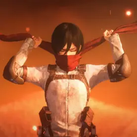 Mikasa em Attack on Titan 3