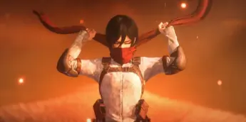 Mikasa em Attack on Titan 3