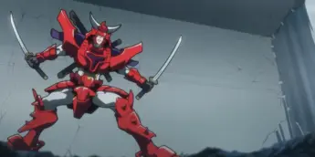 Gai em cena de Yoroi-Shinden Samurai Troopers