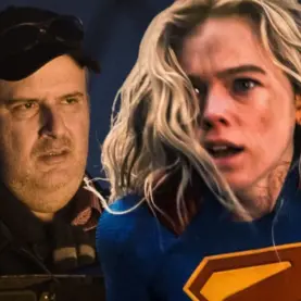 Alex Proyas e Milly Alcock em Supergirl