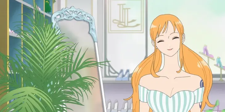 Nami em cena de One Piece Heroines