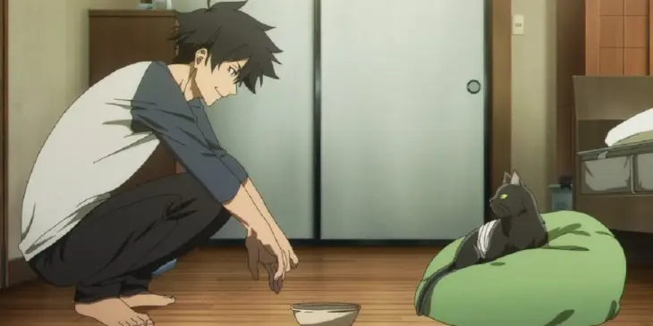Jiro Azuma e Rago em cena do Episódio 1 de Black Torch