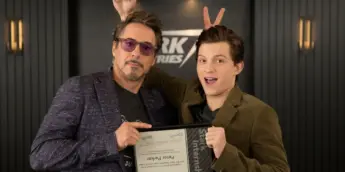 Robert Downey Jr e Tom Holland no MCU