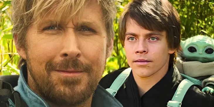 Ryan Gosling, de Star Wars Starfigher, e Luke Skywalker