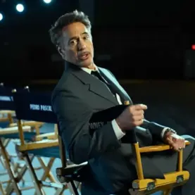 Robert Downey Jr em anúncio de Vingadores Doutor Destino