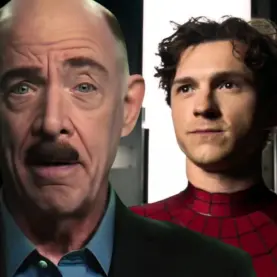 J.K. Simmons e Tom Holland, o Homem-Aranha do MCU