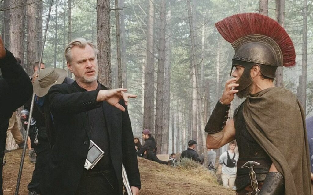 Christopher Nolan e Matt Damon nos bastidores de A Odisseia