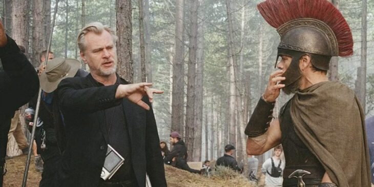 Christopher Nolan e Matt Damon nos bastidores de A Odisseia