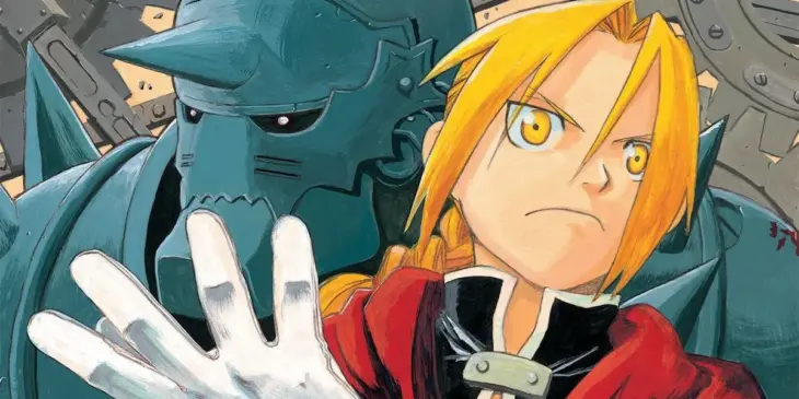 Al e Edward em capa do Volume 1 de Fullmetal Alchemist