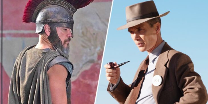 Matt Damon em A Odisseia e Cillian Murphy em Oppenheimer
