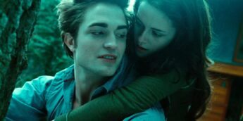 Edward e Bella em Forks na trama de Crepúsculo