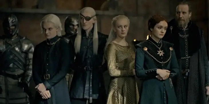 Parte da família Targaryen em A Casa do Dragão