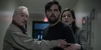 Robert De Niro e Adam Scott em O Homem que Sussurra