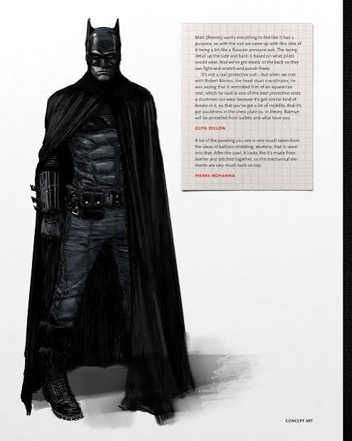 Robert Pattinson como Batman em arte conceitual