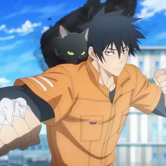 Jiro e Rago na abertura de Black Torch