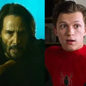 Keanu Reeves na franquia Matrix e Tom Holland como Homem-Aranha