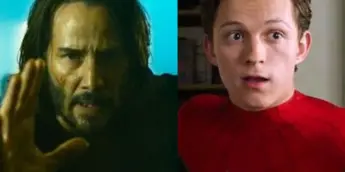 Keanu Reeves na franquia Matrix e Tom Holland como Homem-Aranha